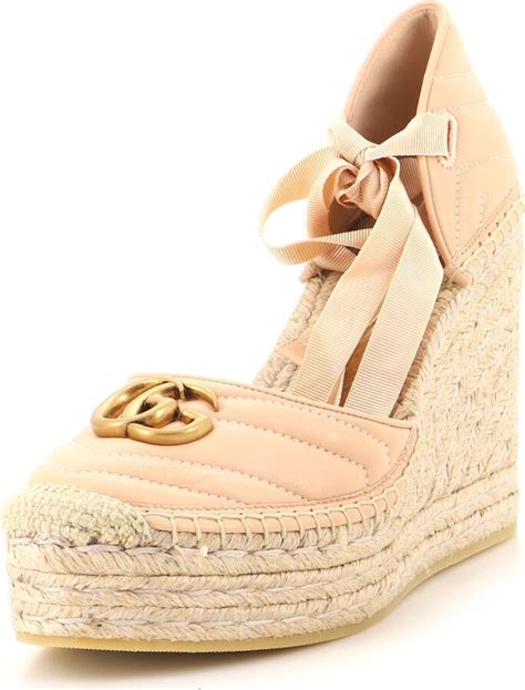 gucci marmont wedges|Gucci espadrilles for women.